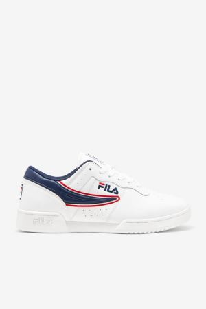 FILA Original Fitness Offset Sneakers White / Navy / Red,Mens Shoes | CA.DOSMIB416